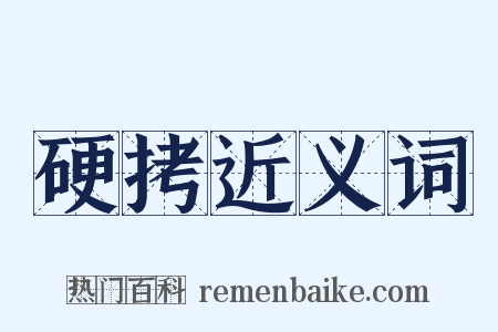 硬拷近义词是什么意思的图片
